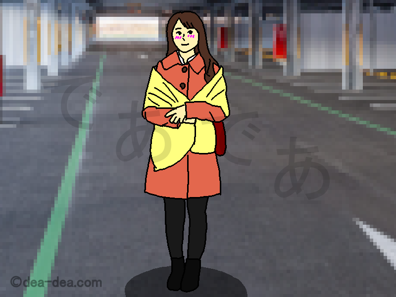 アポにやってきた人妻のイラスト