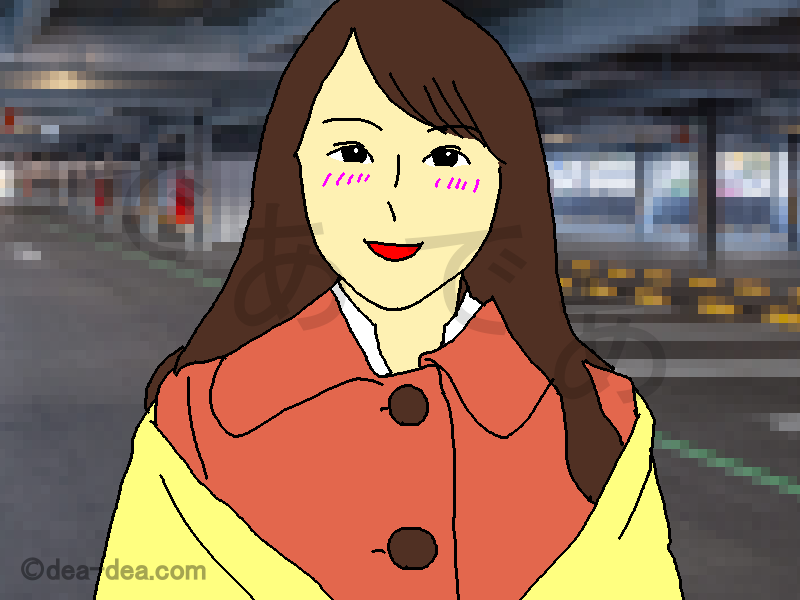 アポにやってきた人妻のイラスト